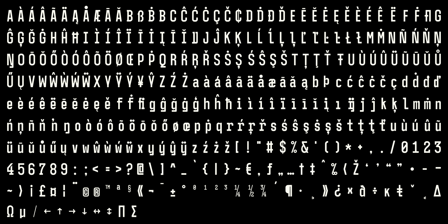 Example font Qirate Mono #5